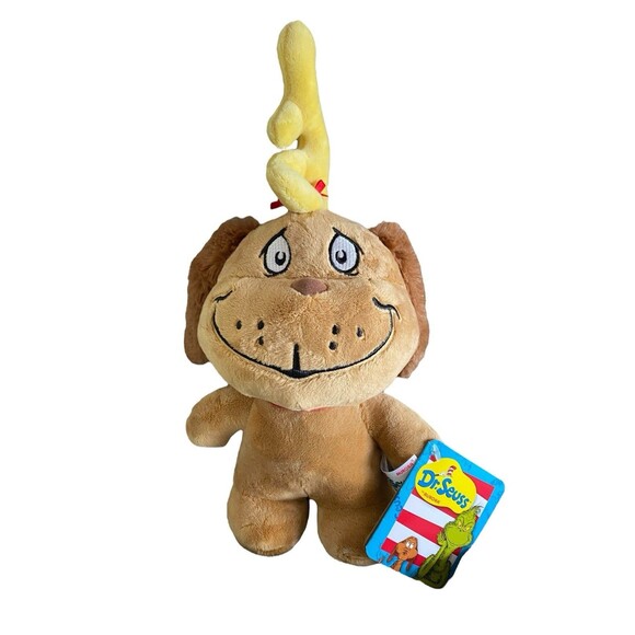 Dr Seuss Grinch & Max Plush Lot w/ 1000 Pc Puzzle How The Grinch Stole Christmas - Picture 3 of 5